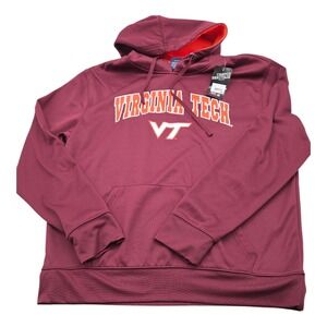 Virginia Tech Hokies Fan Mens Maroon Hooded Sweatshirt Hoodie XL Campus Heritage